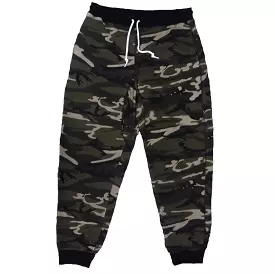 Forest Green Camo Terry Joggers