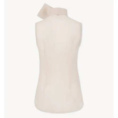 GIANA  |Silk Sleeveless Street Style Plain Party Style Elegant Style