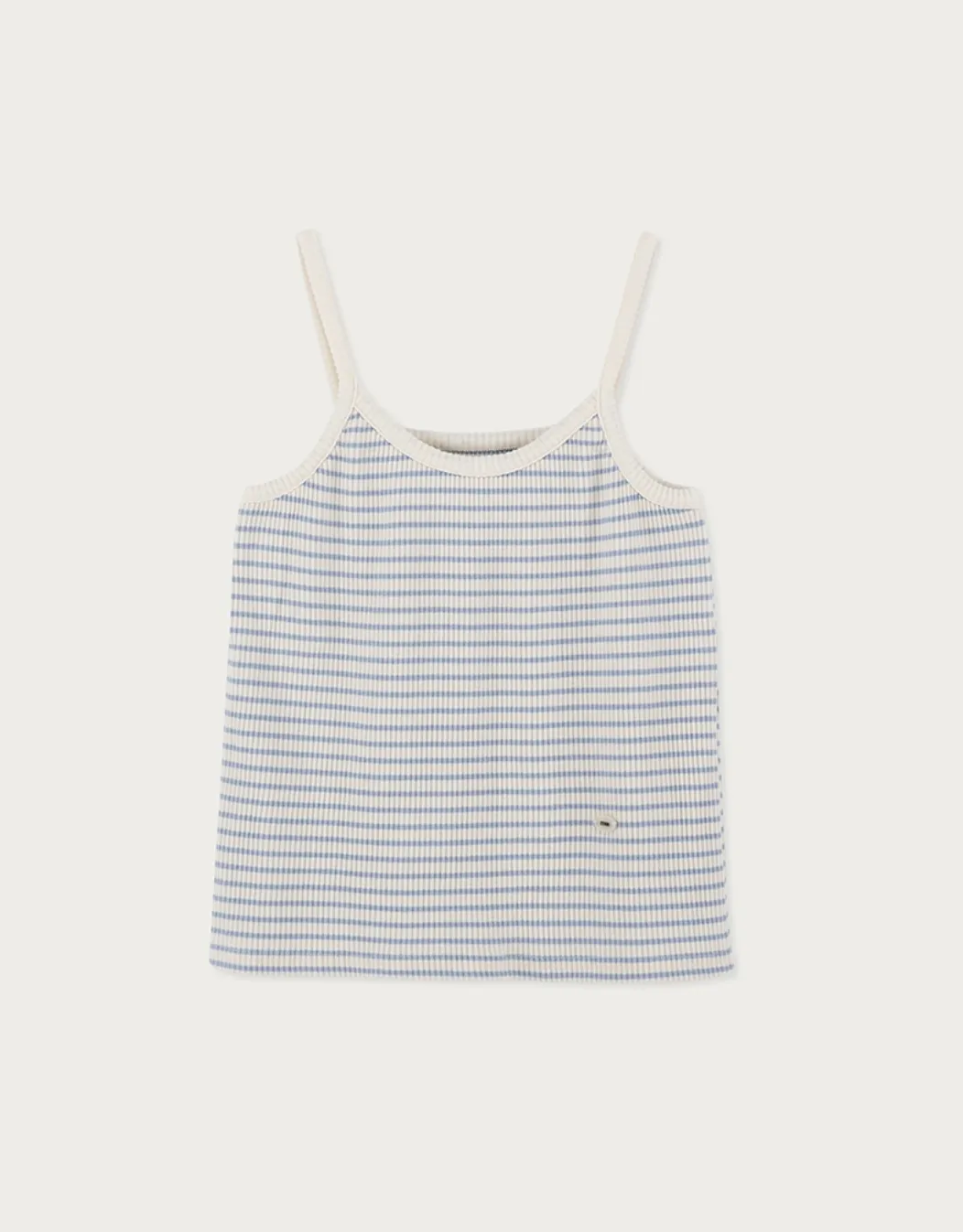 ITER  |Stripes Sleeveless Street Style Plain Cotton