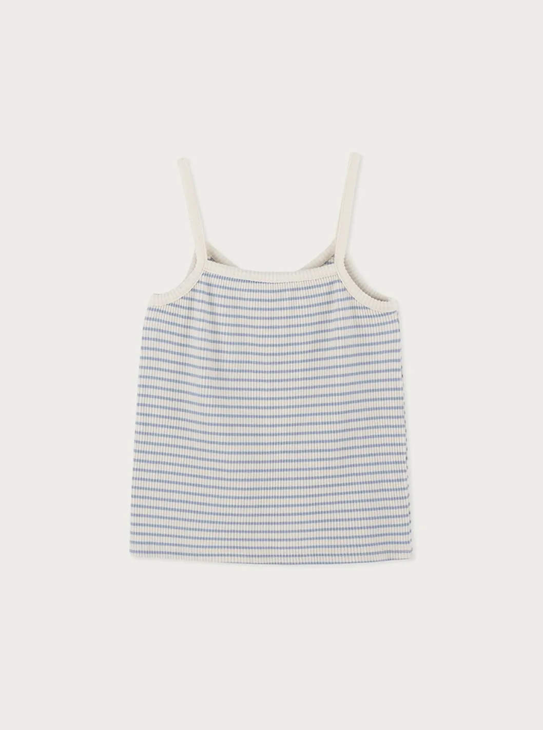 ITER  |Stripes Sleeveless Street Style Plain Cotton