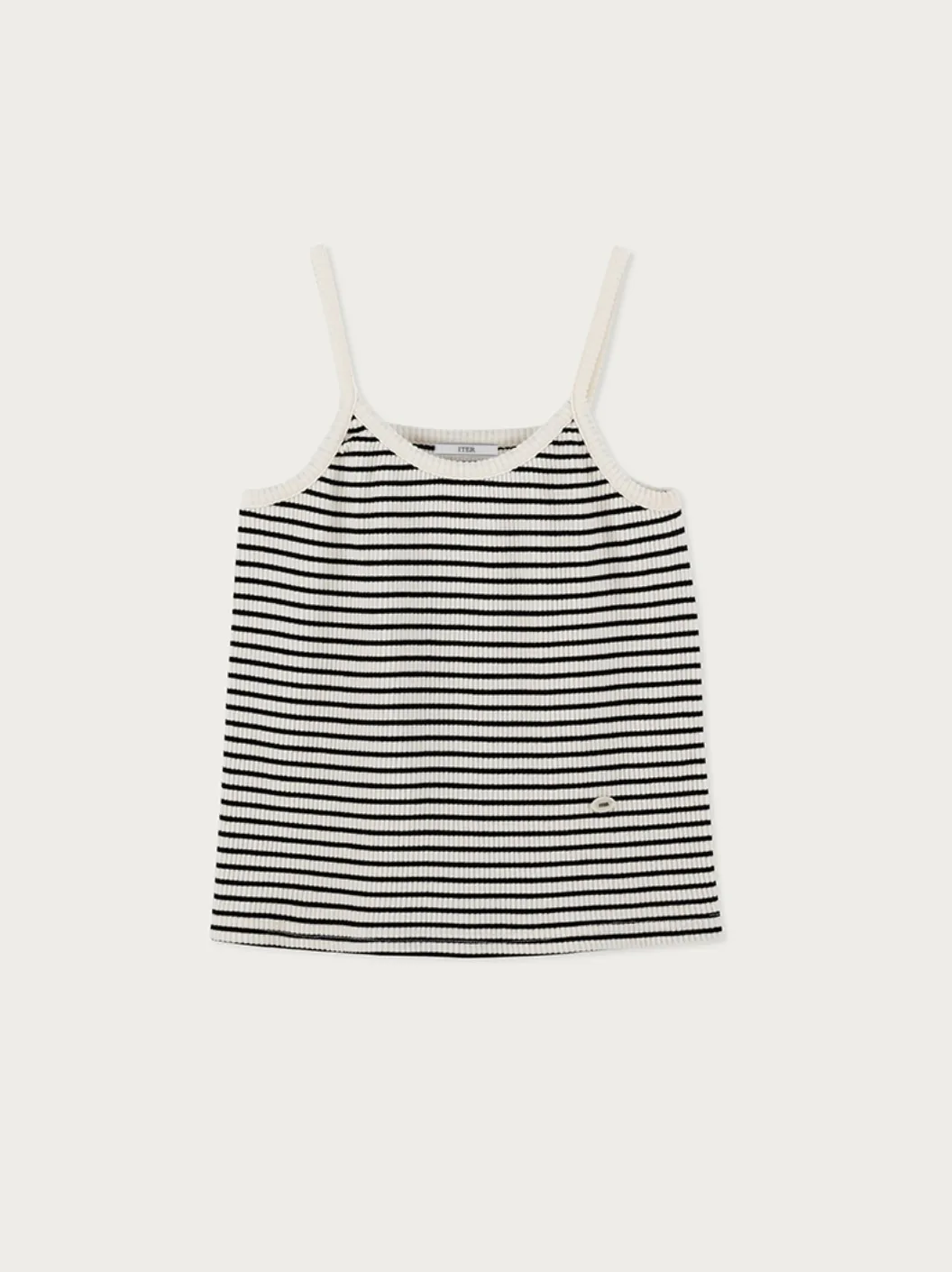 ITER  |Stripes Sleeveless Street Style Plain Cotton