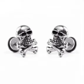 Jewelry Earrings Studs Retro Style Gothic Pirate Skull