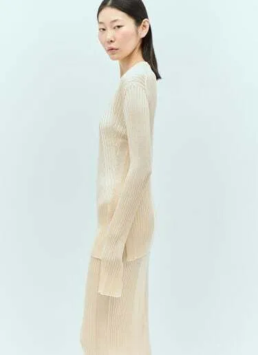 Jil Sander  |Elegant Style V-neck & Crew neck