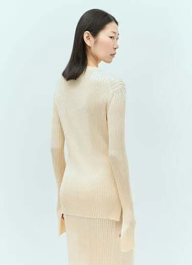 Jil Sander  |Elegant Style V-neck & Crew neck