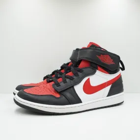 Jordan 1 High FlyEase Black White Fire Red