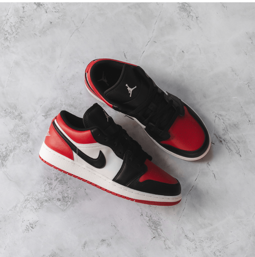 Jordan 1 Low Bred Toe (GS)