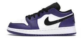 Jordan 1 Low Court Purple White (GS)