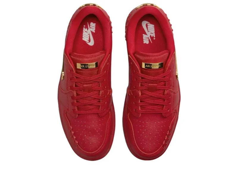 Jordan 1 Low Method of Make Gym Red Metallic Gold (Women's)