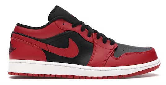 Jordan 1 Low Reverse Bred Toe