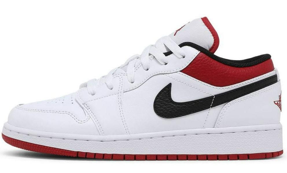 Jordan 1 Low White University Red Black