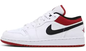 Jordan 1 Low White University Red Black