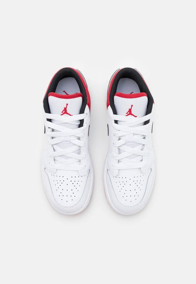 Jordan 1 Low White University Red Black