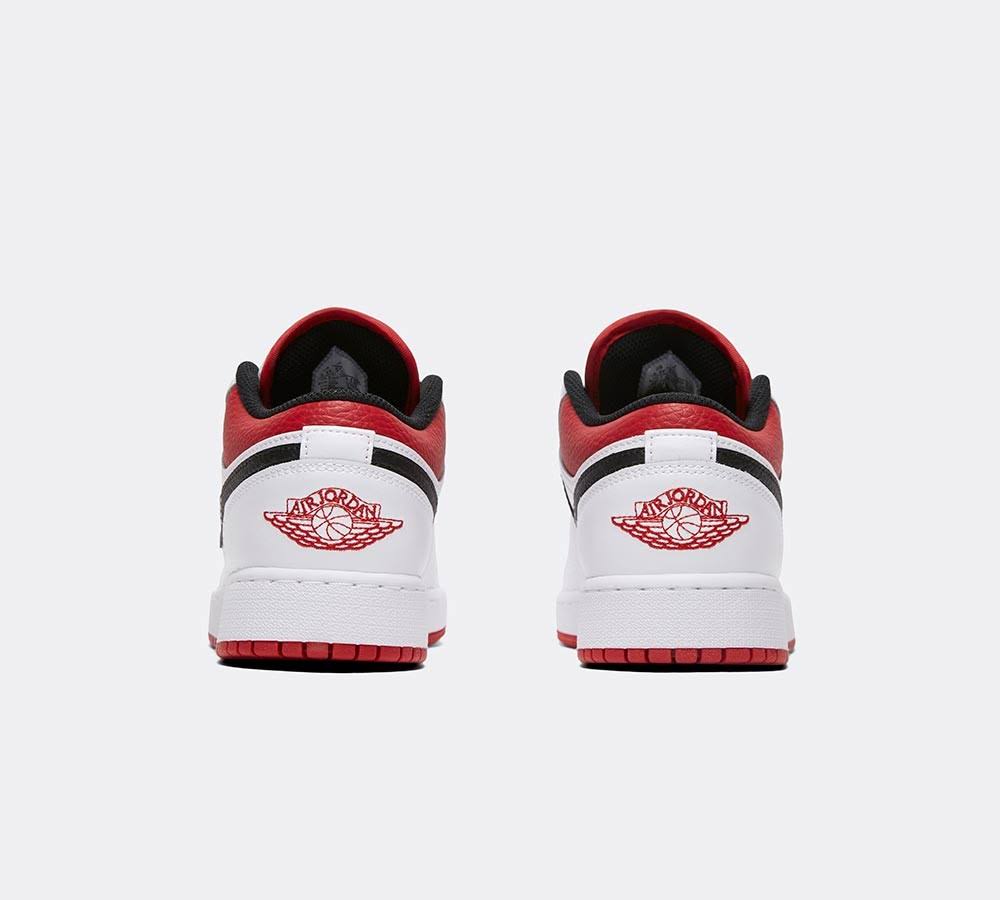 Jordan 1 Low White University Red Black