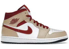 Jordan 1 Mid Beige Red (GS)