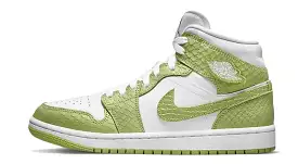 Jordan 1 Mid Green Python (W)