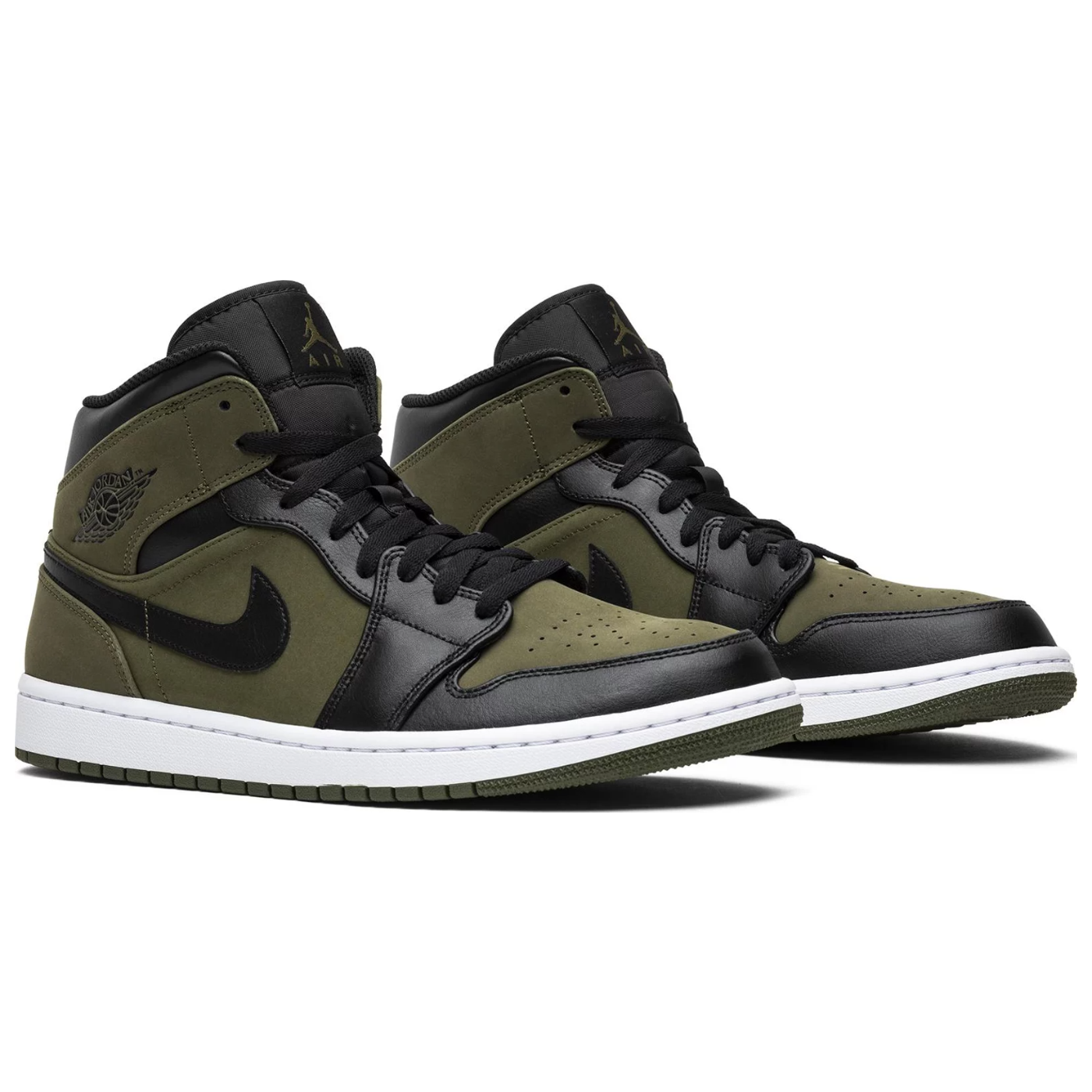 Jordan 1 Mid Olive Canvas