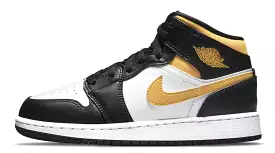 Jordan 1 Mid White Pollen Black (GS)