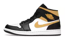 Jordan 1 Mid White Pollen Black