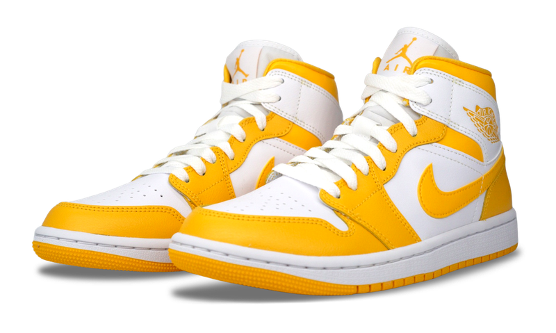 Jordan 1 Mid White Yellow (W)