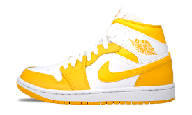 Jordan 1 Mid White Yellow (W)