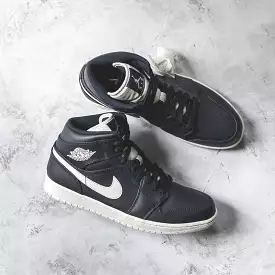 Jordan 1 Retro Mid Obsidian White