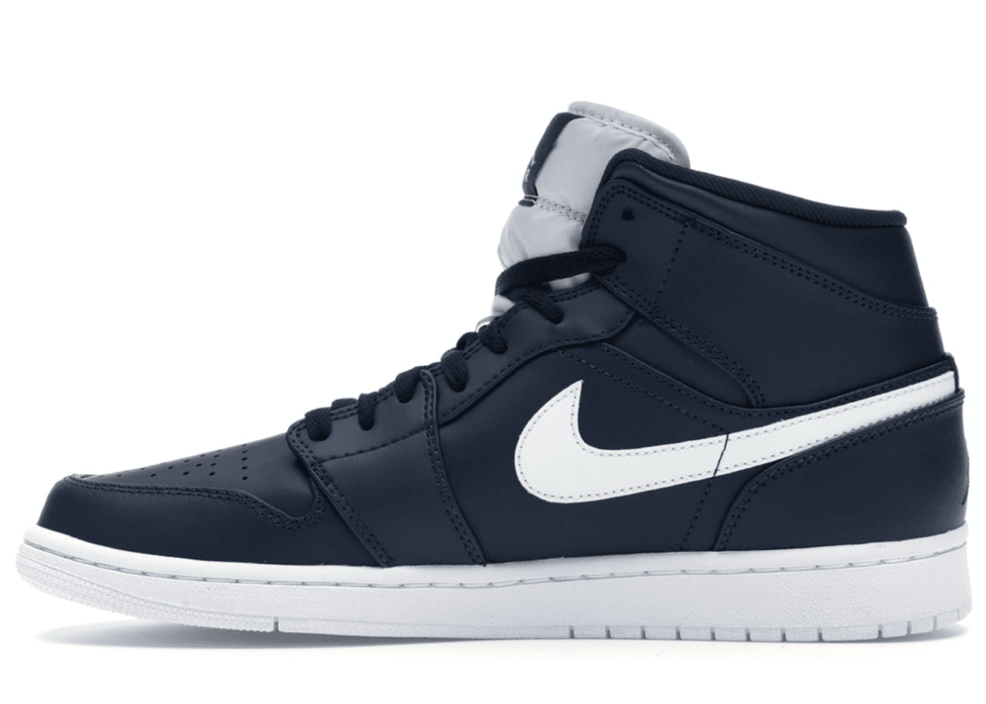 Jordan 1 Retro Mid Obsidian White