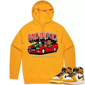 Jordan 1 Yellow Ochre 1s Hoodie to Match - RED PAID