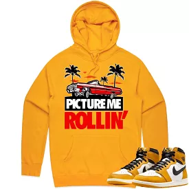 Jordan 1 Yellow Ochre 1s Hoodie to Match - RED PMR