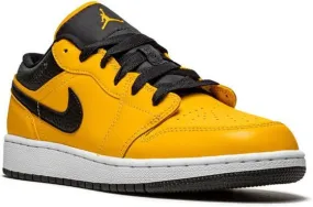 Jordan Kids Air Jordan 1 Low University Gold Black sneakers