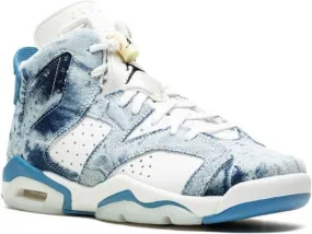 Jordan Kids Air Jordan 6 Retro Washed Denim sneakers White