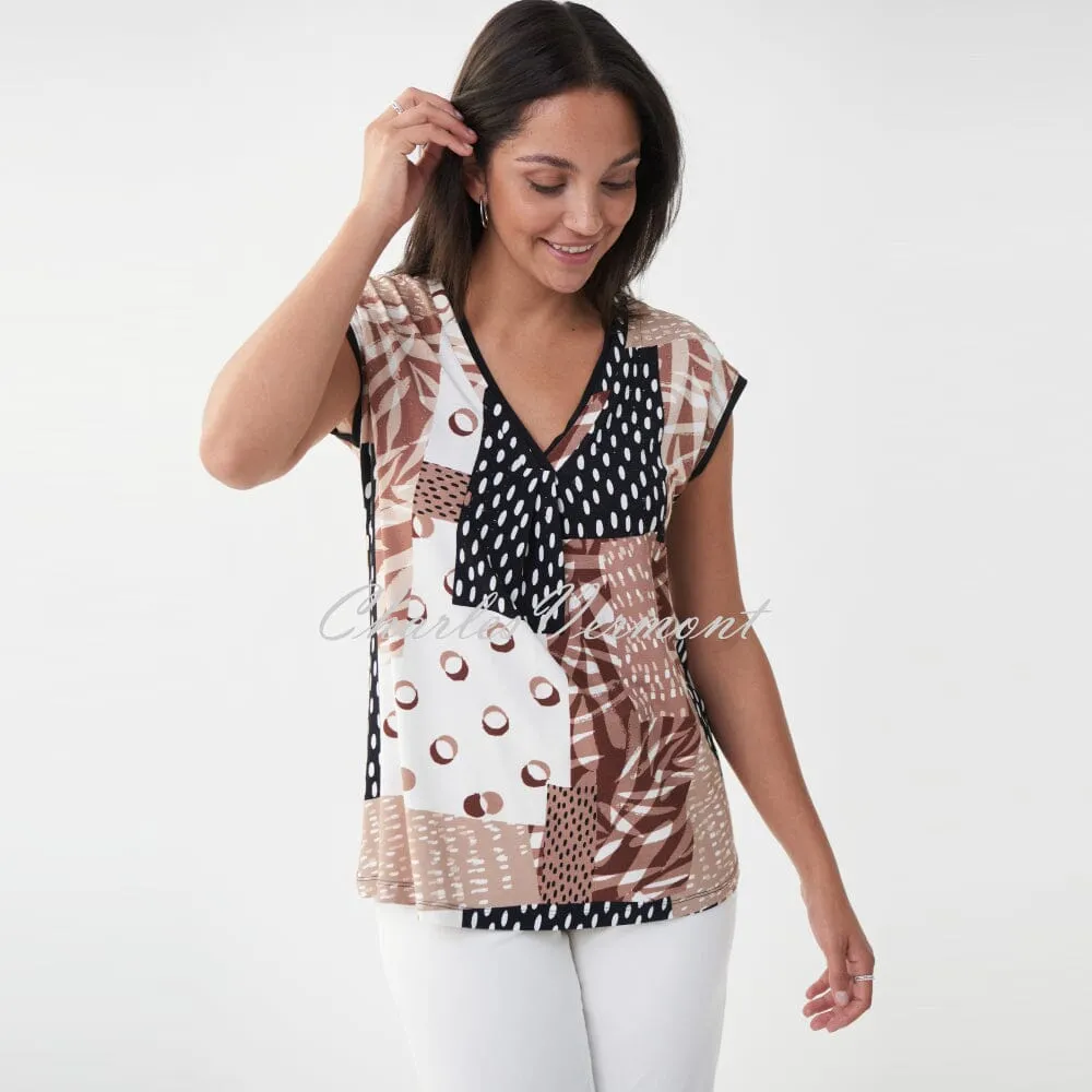 Joseph Ribkoff Abstract Print Top – Style 222168