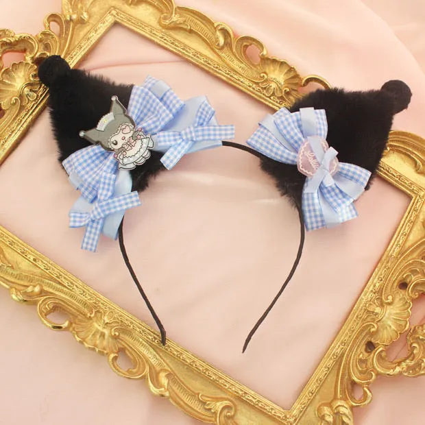 kuromi style KC hair band handmade