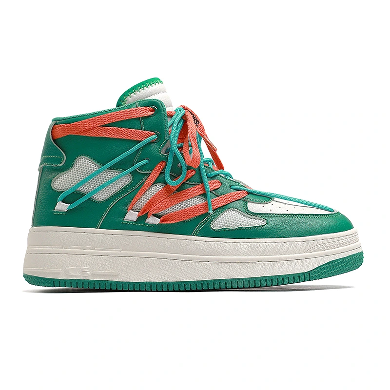 Lace-up High Top Sneakers Green 