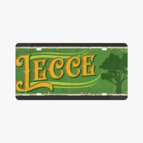 lecce License Plate Italian Style