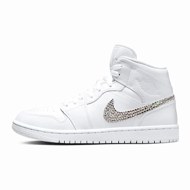 Limited Edition Air Jordan 1 Women Mid (White)