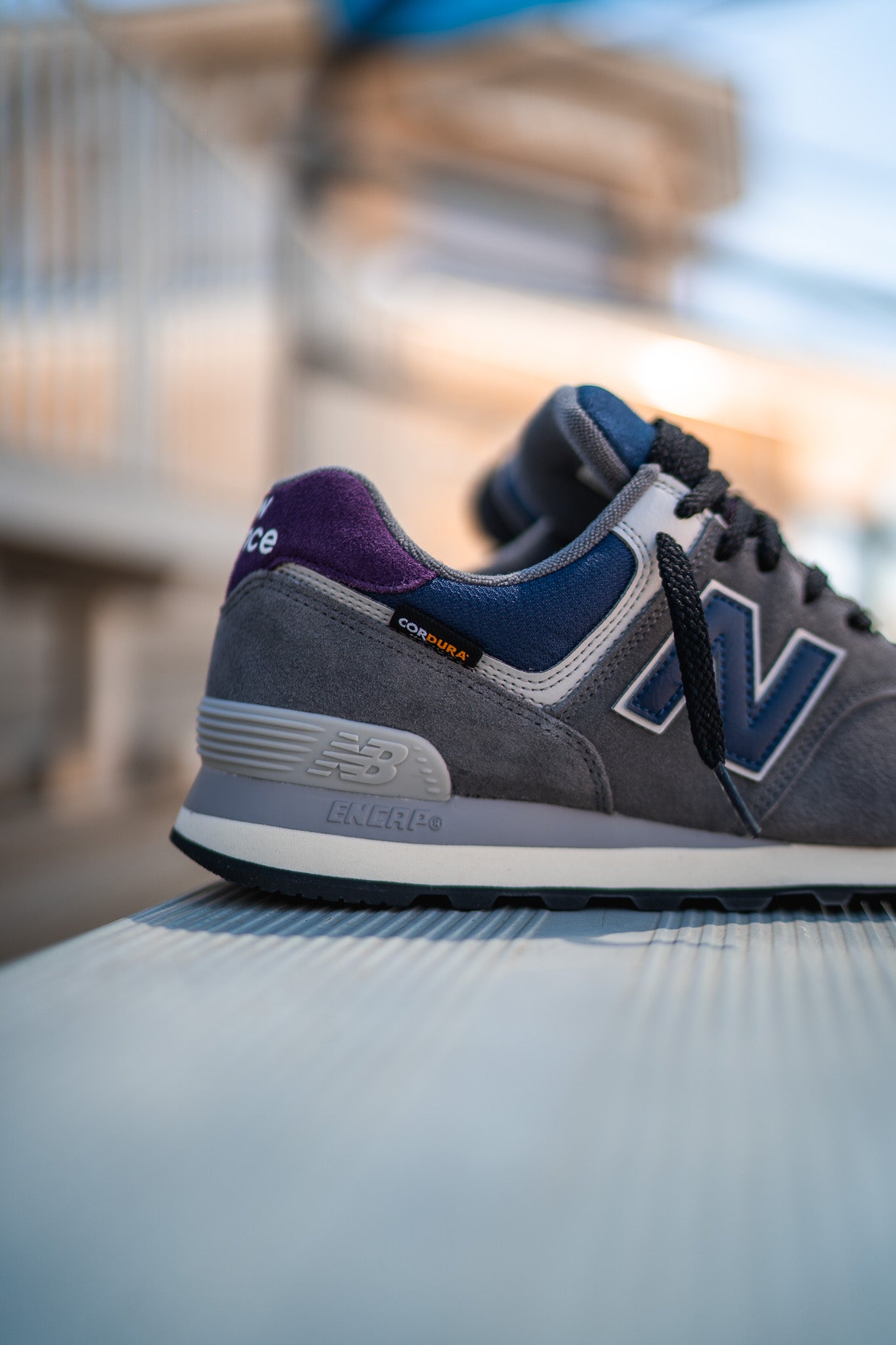 Mens New Balance 574 (Grey/Blue) - U574KGN