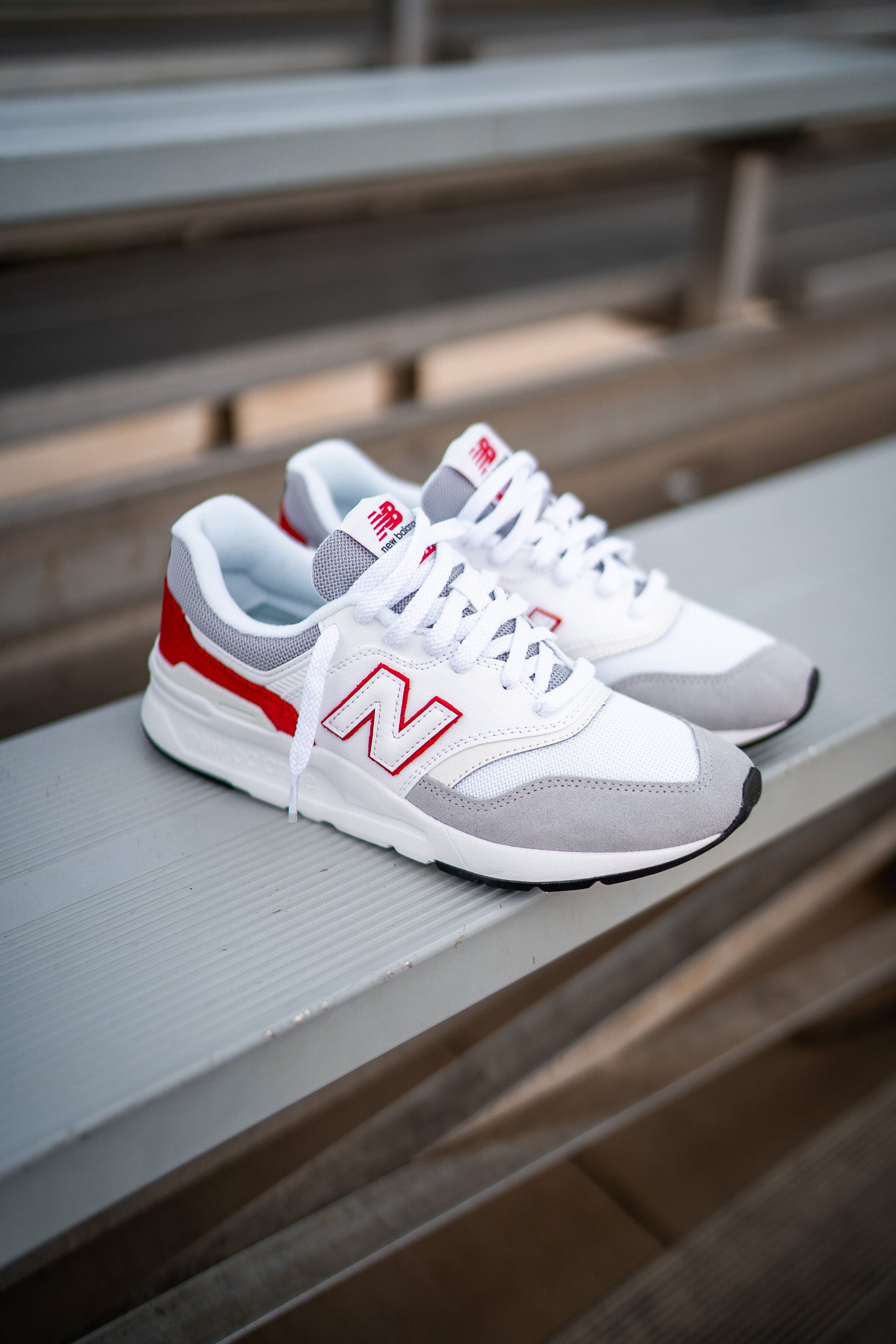 Mens New Balance 997H (White/Red) - CM997HOE