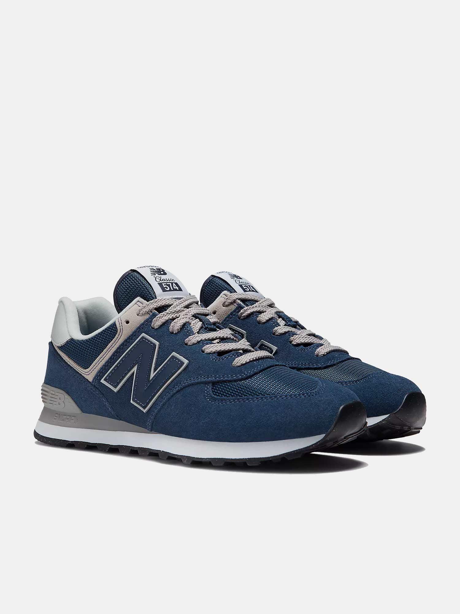 New Balance 574 - Navy / White