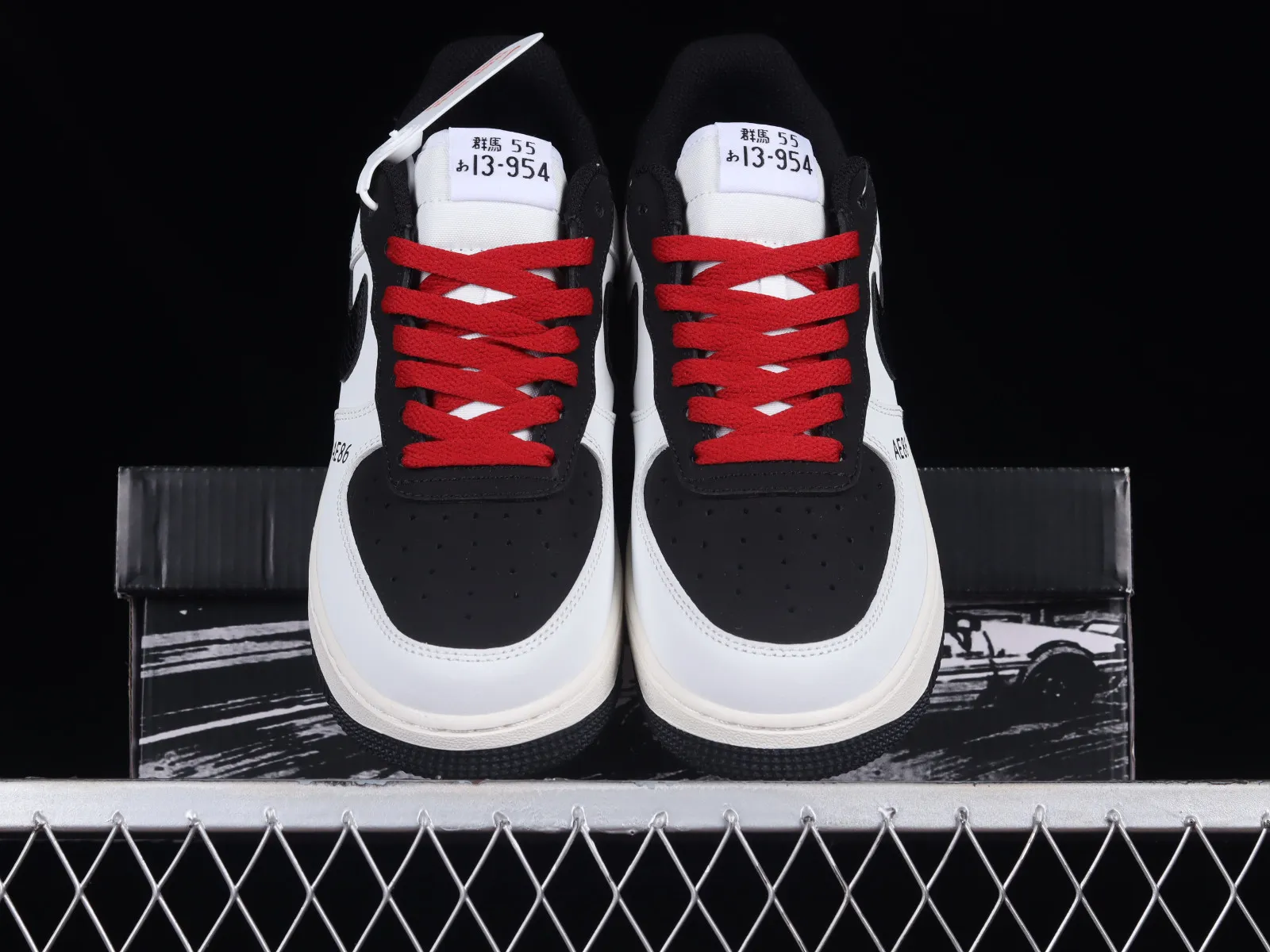 Nike Air Force 1 07 Low AE86 White Black Red AE1686-668