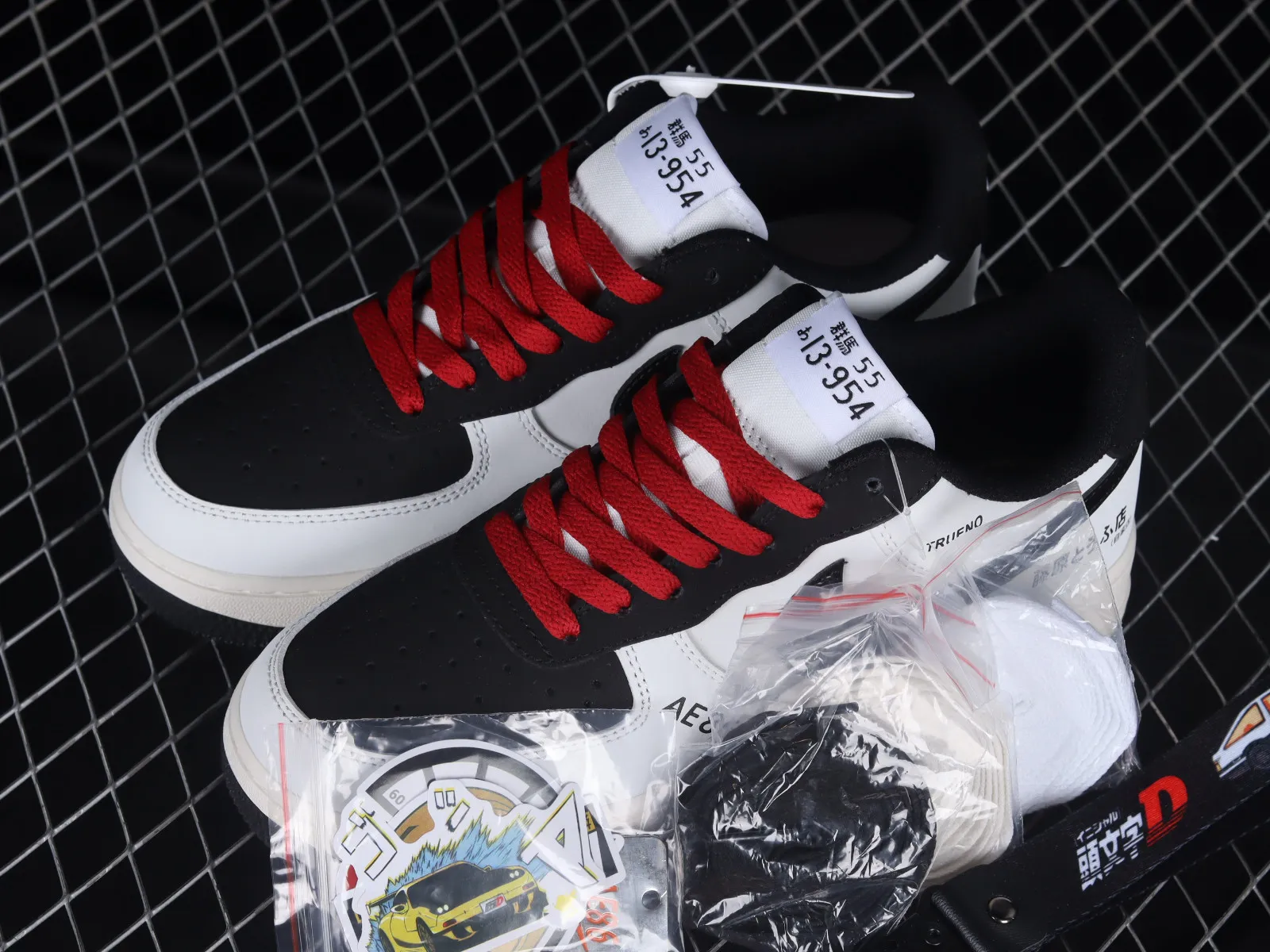 Nike Air Force 1 07 Low AE86 White Black Red AE1686-668