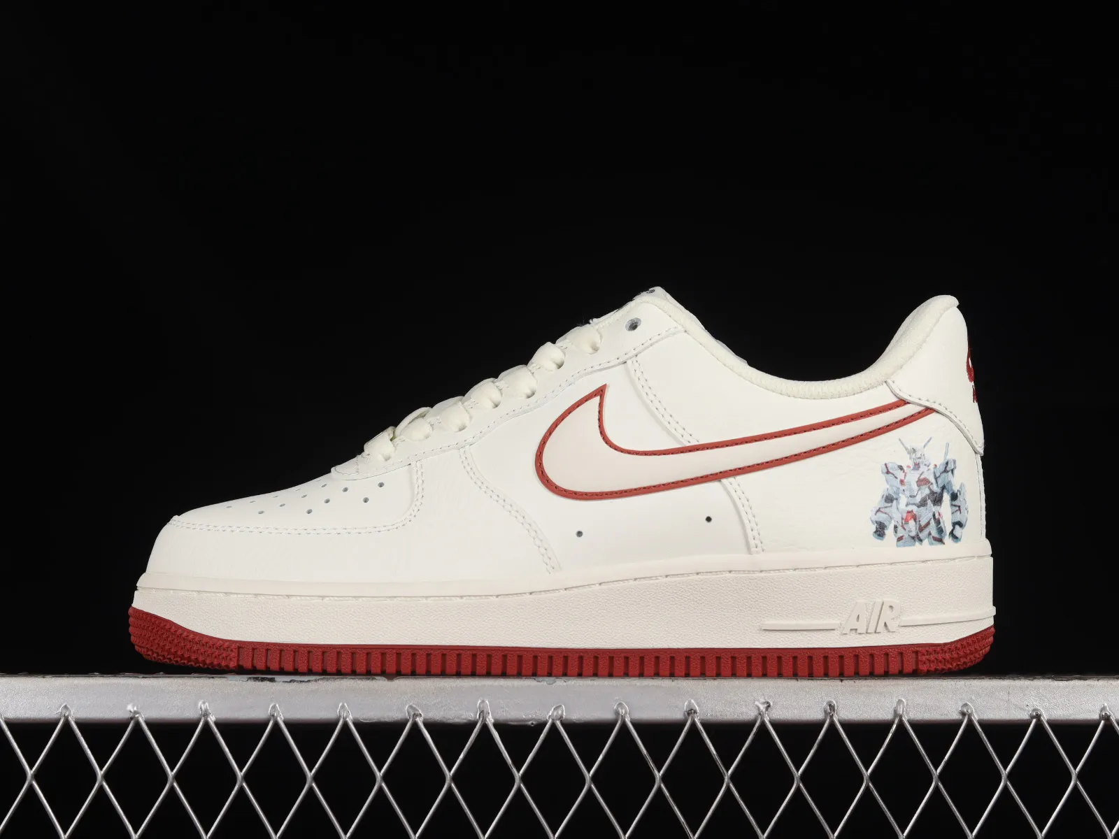 Nike Air Force 1 07 Low Beige Red Black KK1256-658