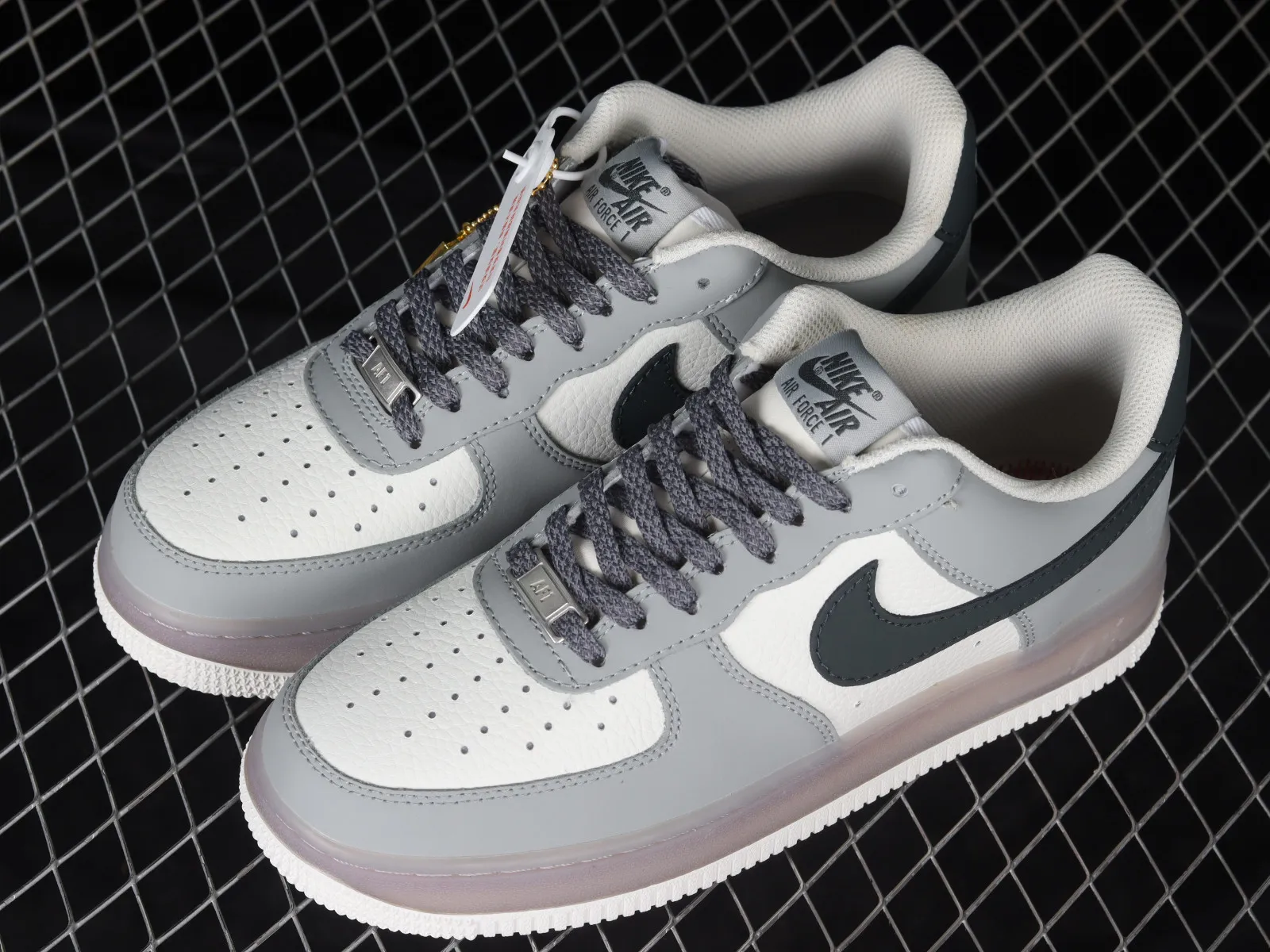 Nike Air Force 1 07 Low Grey Dark Green Sail White CW1888-608