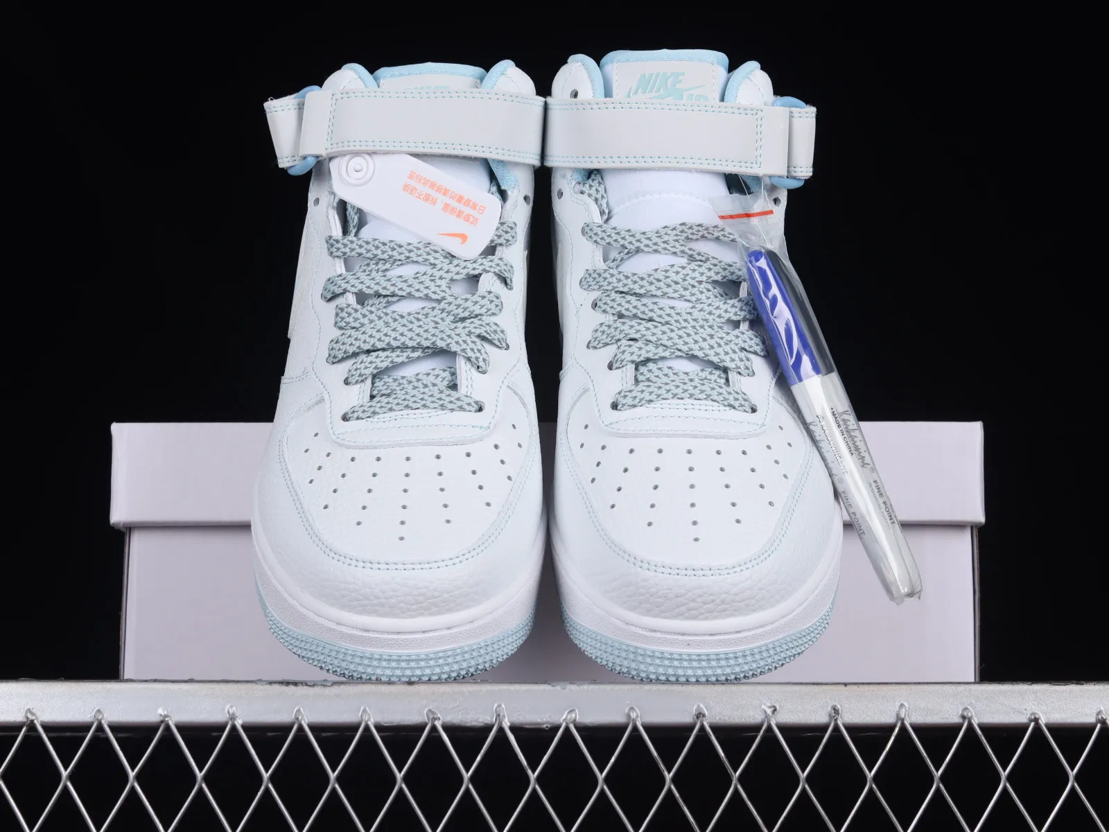 Nike Air Force 1 07 Mid Light Blue White MK0619-255