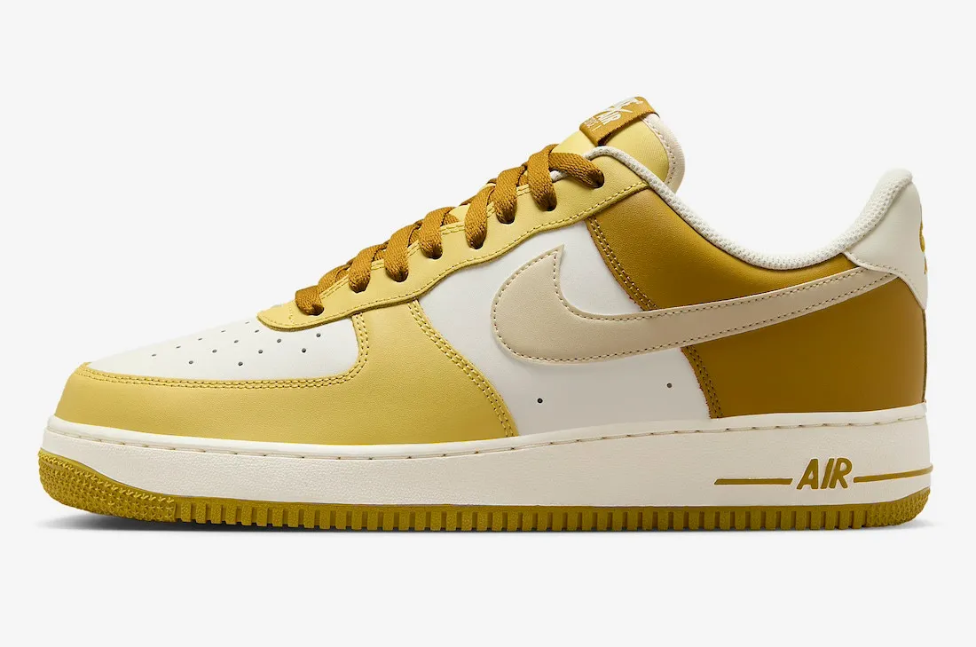 Nike Air Force 1 Low 07 Bronzine Saturn Gold Coconut Milk Sail FZ4034-716