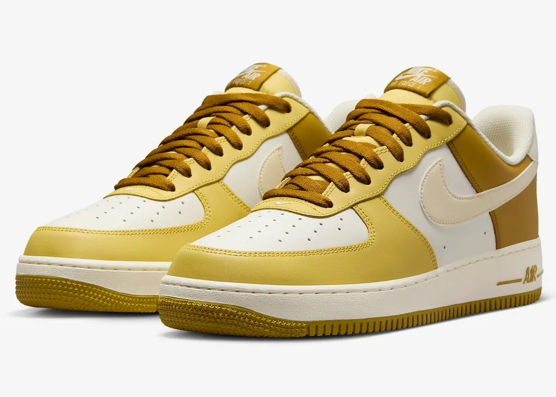 Nike Air Force 1 Low 07 Bronzine Saturn Gold Coconut Milk Sail FZ4034-716