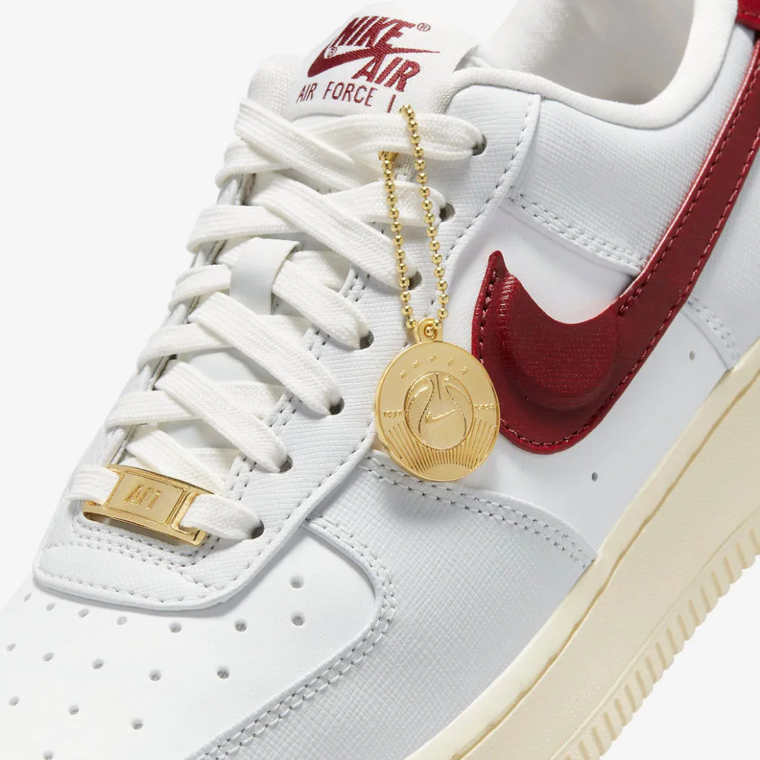 Nike Air Force 1 Low Photon Dust Team Red Summit White Muslin DV7584-001