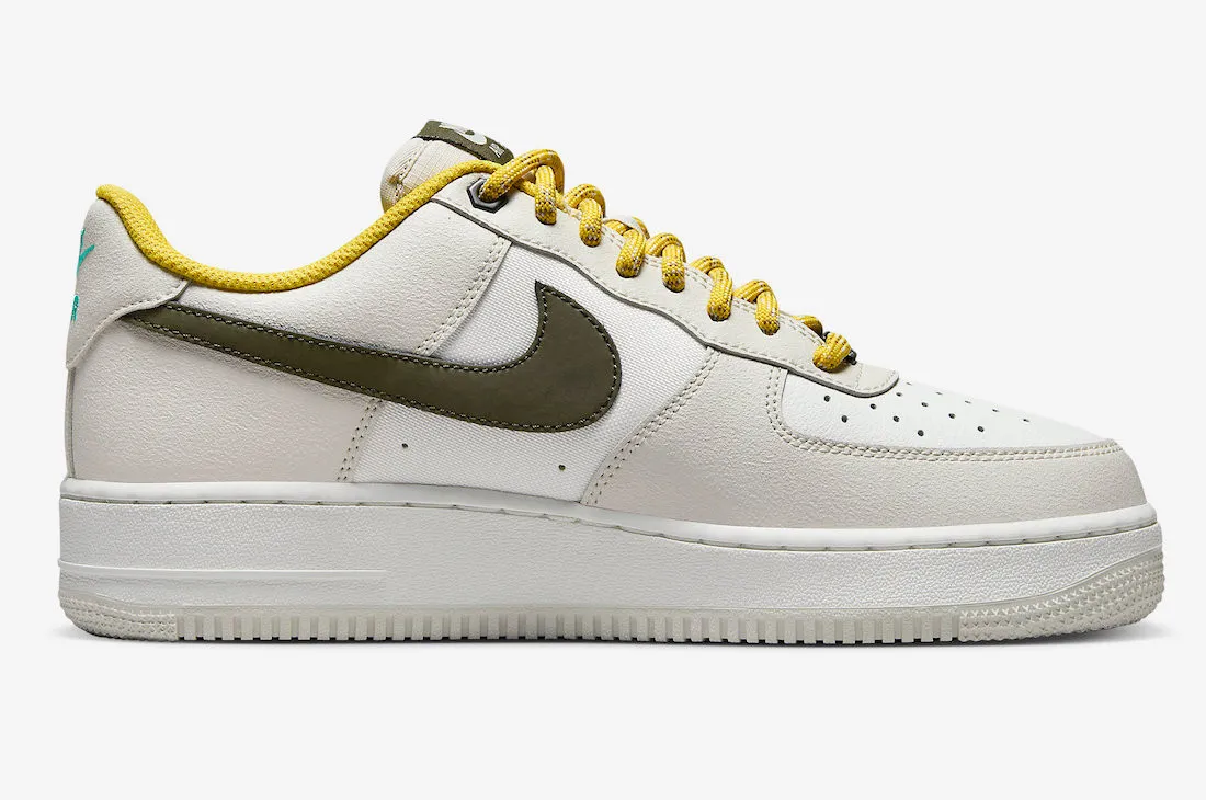 Nike Air Force 1 Low Premium Light Bone Cargo Khaki Vivid Sulfur FV3628-031