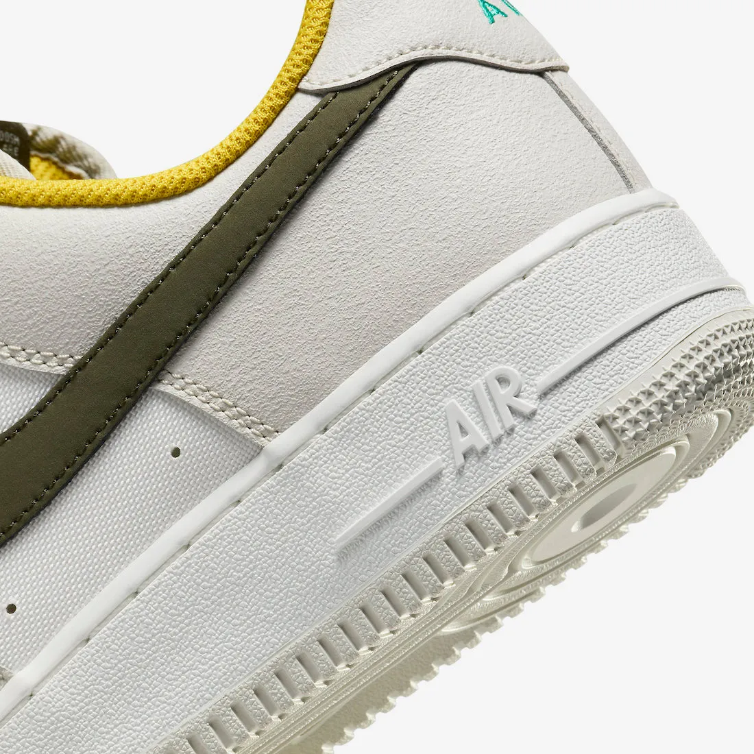 Nike Air Force 1 Low Premium Light Bone Cargo Khaki Vivid Sulfur FV3628-031