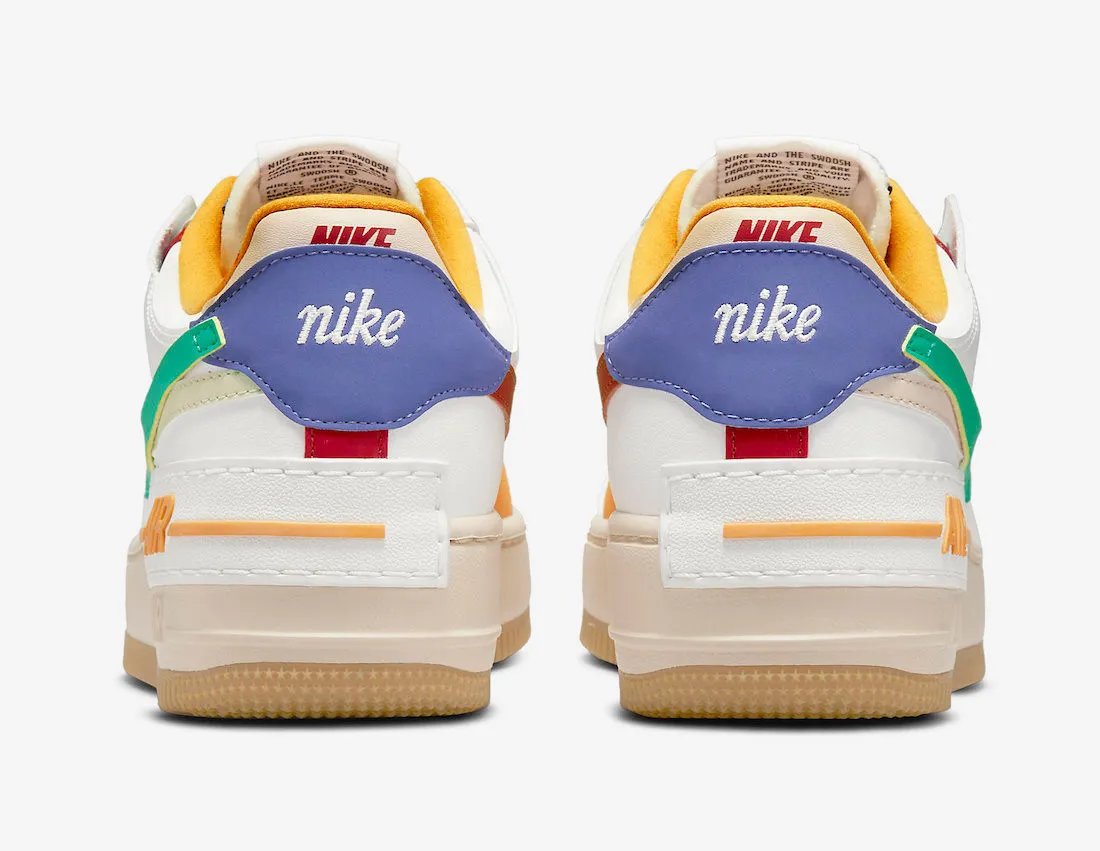 Nike Air Force 1 Low Shadow White Green Red Yellow Multi-Color CI0919-118