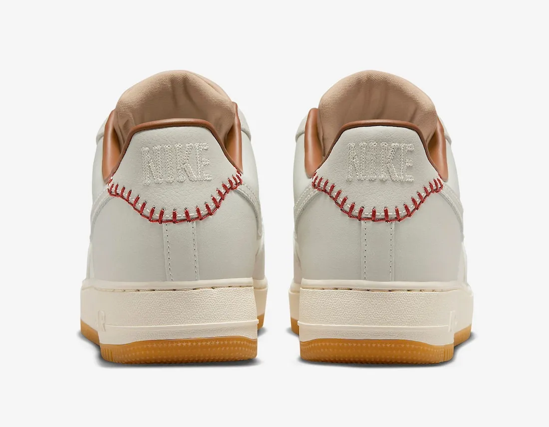 Nike Air Force 1 Low Tassels Light Bone Sail Light British Tan Gum Yellow HF5697-001